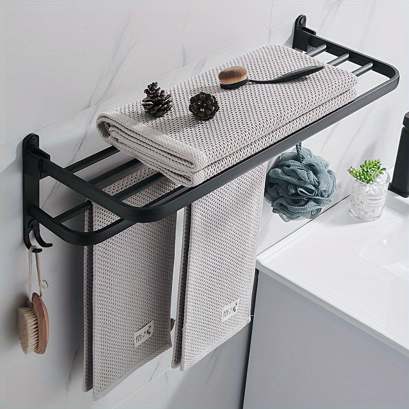 1pc Bathroom Shelf Bath Towel Storage Rack