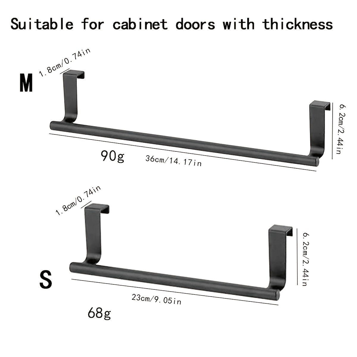 1pc Stainless Steel Kitchen Towel Rod