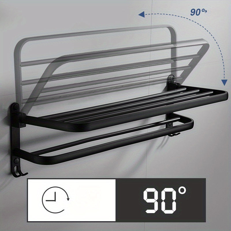 1pc Bathroom Shelf Bath Towel Storage Rack