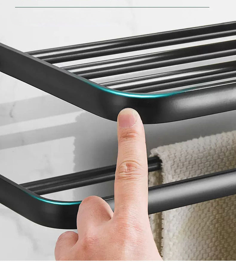 1pc Bathroom Shelf Bath Towel Storage Rack