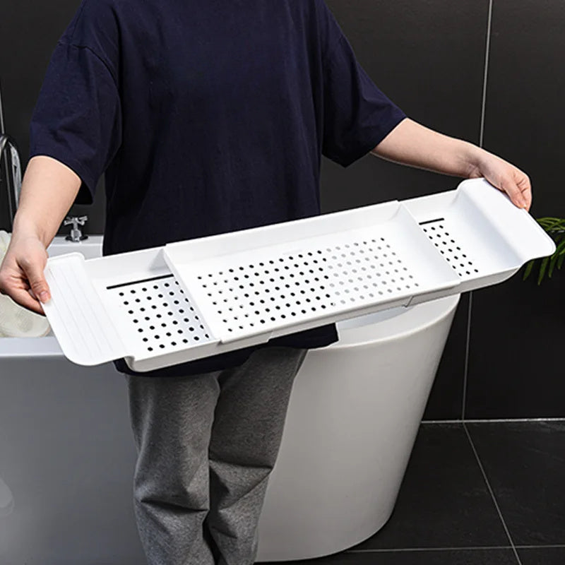 Bathtub Shelf Extendable Bathroom Bathtub Tray Shower Caddy
