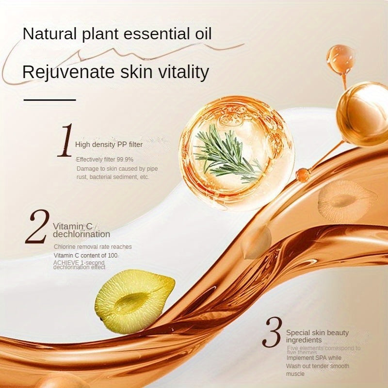 1pc Korean Vitamin Beauty Skin Fragrance Shower Filter, Chlorine Removal