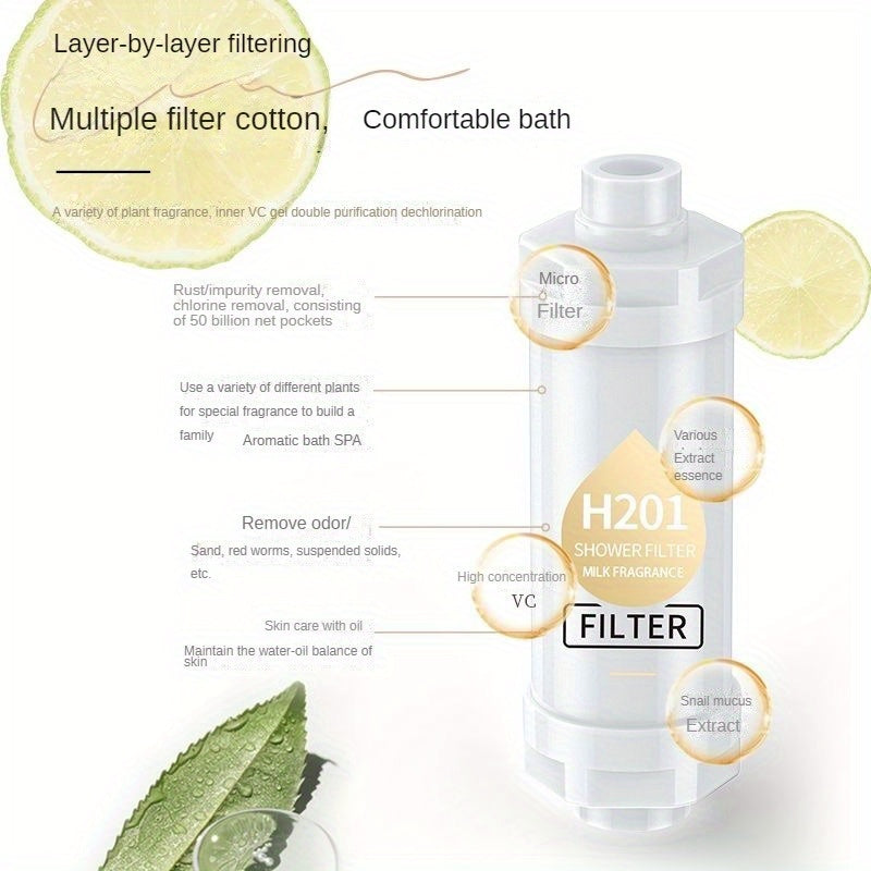 1pc Korean Vitamin Beauty Skin Fragrance Shower Filter, Chlorine Removal