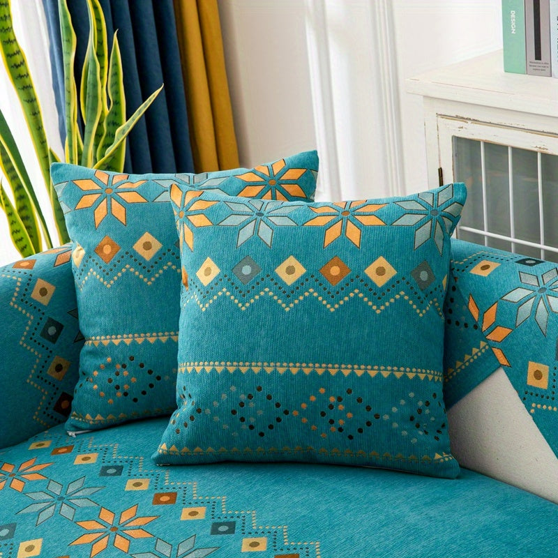 1PC Stylish Bohemian Chenille Sofa Slipcover - Universal All-Season Furniture Protector with Soft Brushed Microfiber, Stain-Resistant, Easy Slip-On Design, and Machine Washable for Bedroom, Office, Living Room, and Home Decor