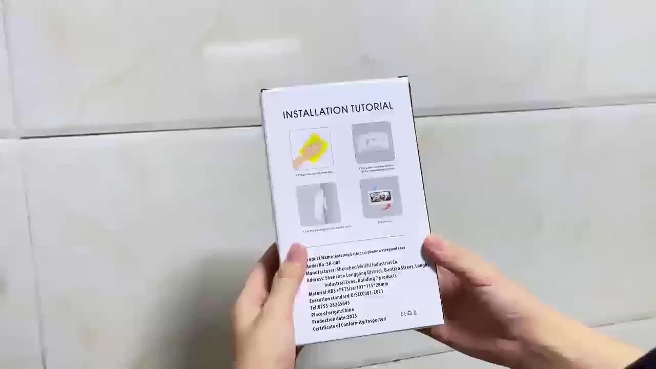 Shower Phone Holder Splash-Proof 360 Rotation IPhone 15 14 13 12 Pro Max XS XR