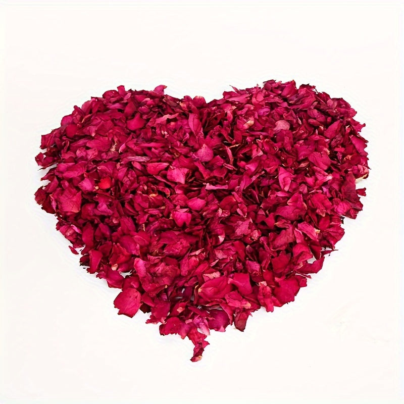 Dried Rose Petals - 1.76oz - Real Flower Dry Red Rose Petal For Foot Bath, Body Bath, Spa, Wedding, Confetti, Home Fragrance, Candle Making, Soap Making, DIY Crafts
