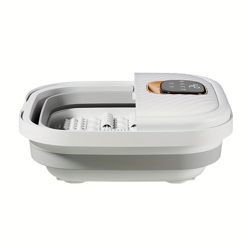Foldable Portable Pedicure Foot Spa Bath Massager With Heat, Bubbles, Vibration And Red Light, Foot Spa Tub For Feet Mini Acupressure Massage Points Temperature Control
