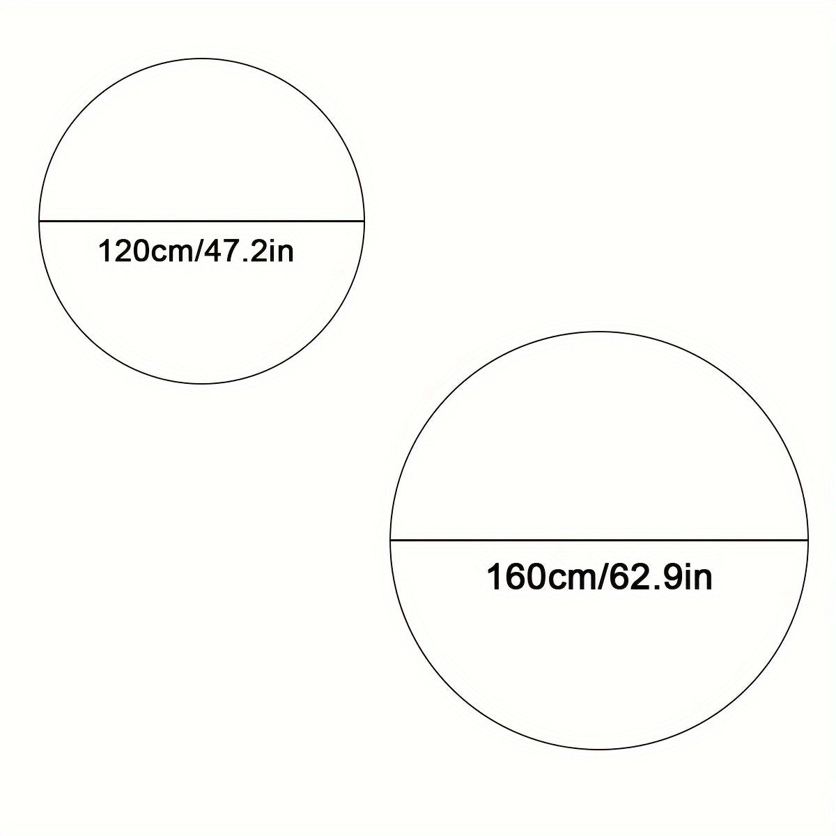 1pc, Soft and Fluffy Round Rug for Bedroom