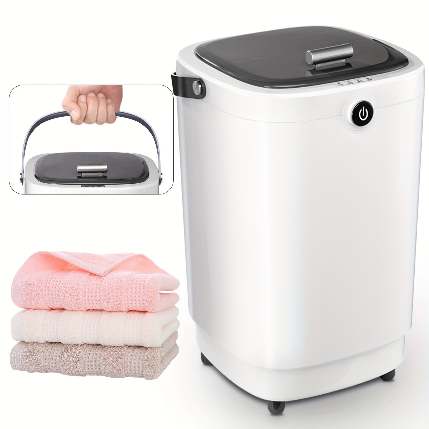 Towel Warmer 20L Extra-Large Capacity Towel Warmer Bucket Rapid Heating With 4 Timing Spa-Quality Comfort For Home