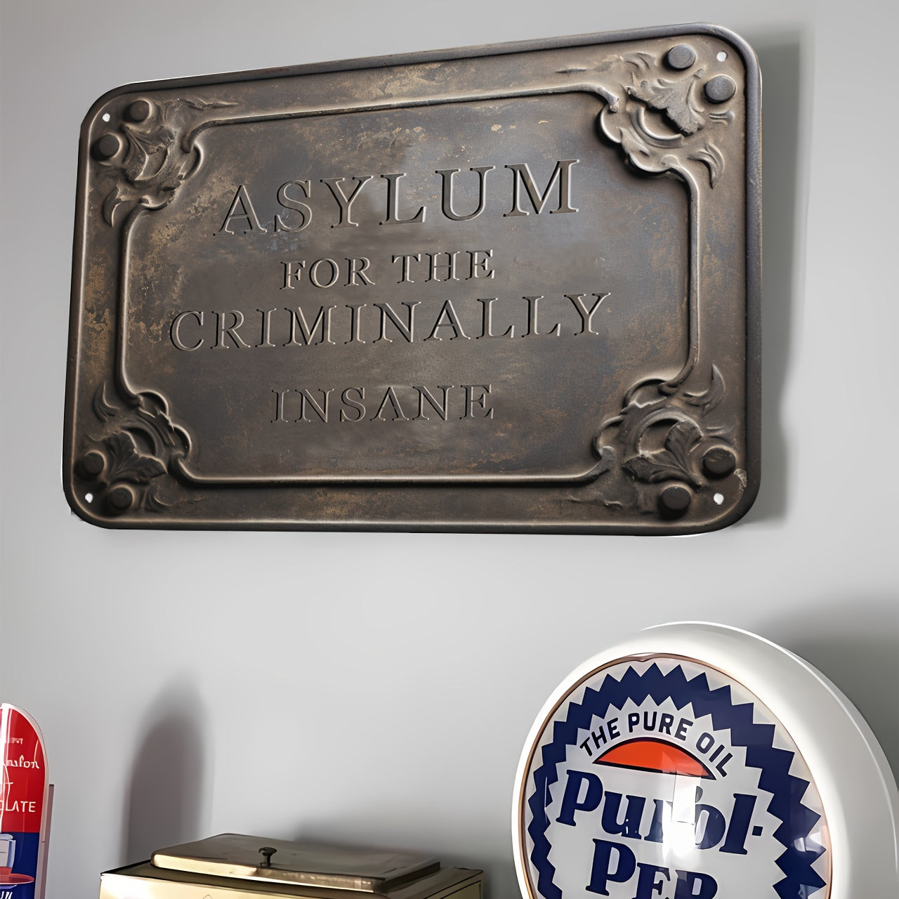 1pc Metal Tin Vintage Close Aluminum Sign 8 "x12" /20 Cm *30 Cm