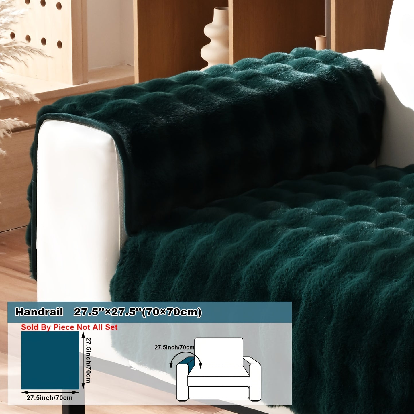 Thick Plush Fuzzy 1pc Rabbit Sofa Cushion