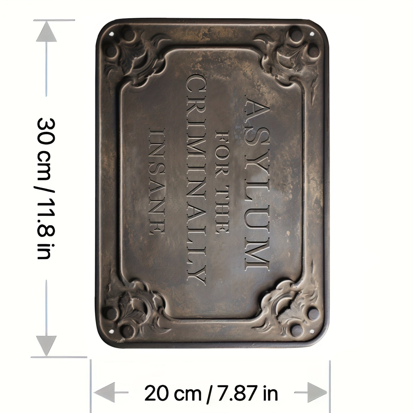 1pc Metal Tin Vintage Close Aluminum Sign 8 "x12" /20 Cm *30 Cm