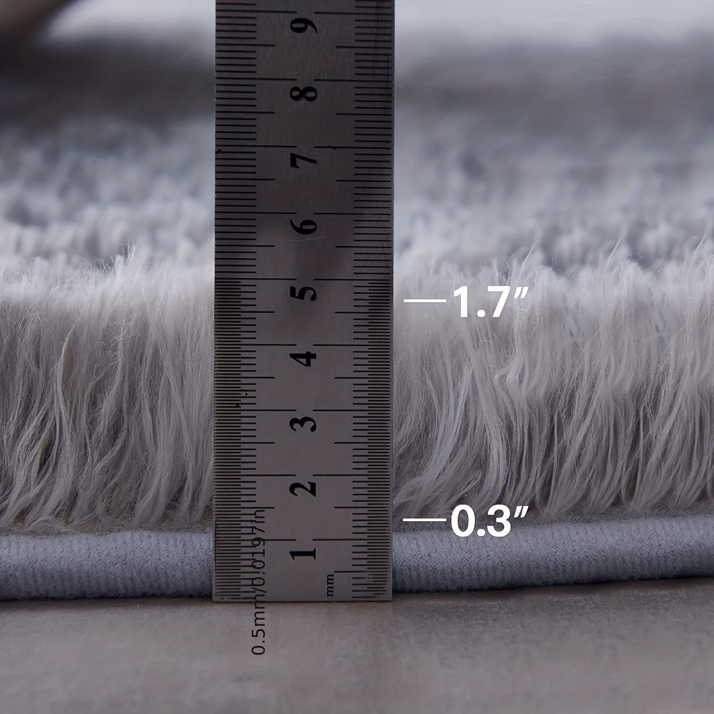 1pc, Soft and Fluffy Round Rug for Bedroom