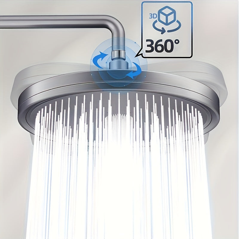 1pc Luxurious High-pressure Shower Head - Top Spray, Wide Coverage
