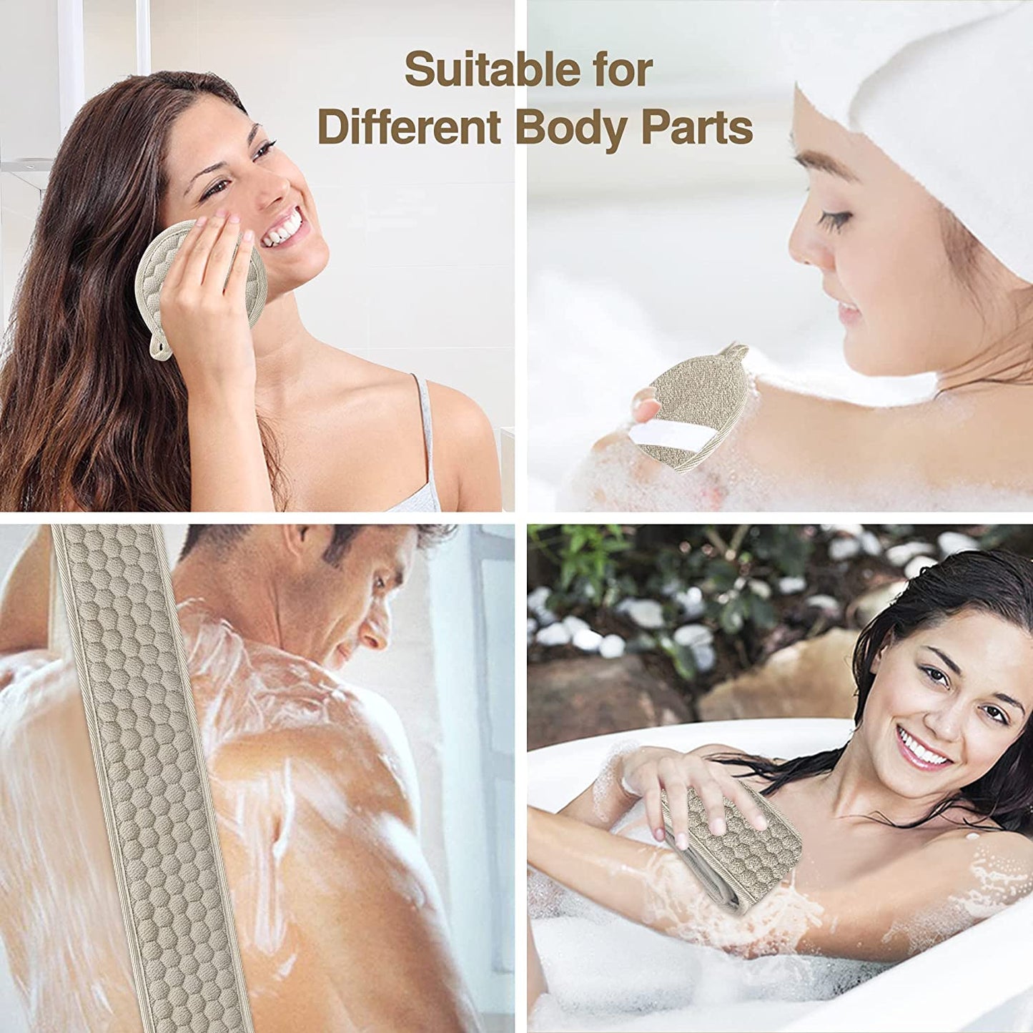 Gentle yet Effective Body Exfoliator, Relaxes and Smoothens Skin, Perfect for Shower or Bath