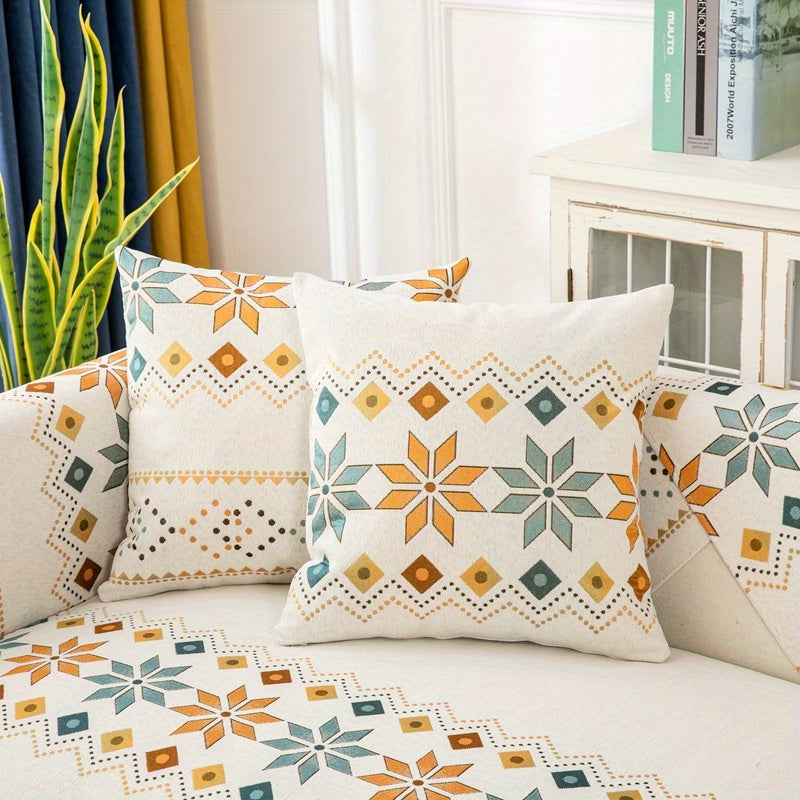 1PC Stylish Bohemian Chenille Sofa Slipcover - Universal All-Season Furniture Protector with Soft Brushed Microfiber, Stain-Resistant, Easy Slip-On Design, and Machine Washable for Bedroom, Office, Living Room, and Home Decor