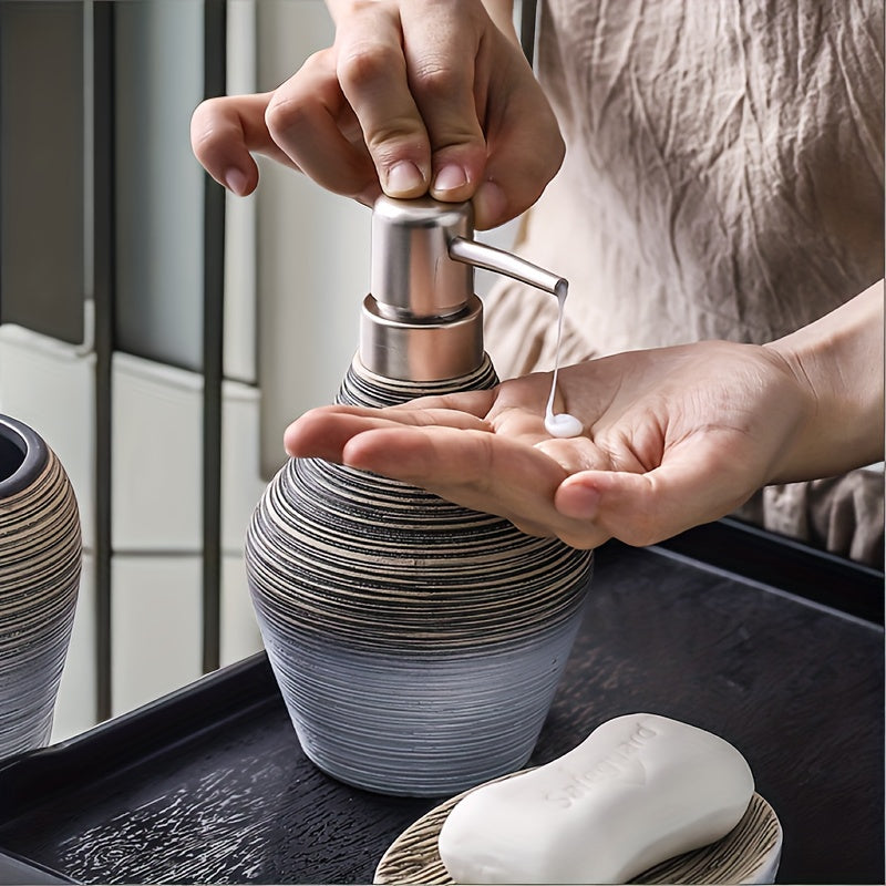5pcs Elegant Ceramic Bathroom Set