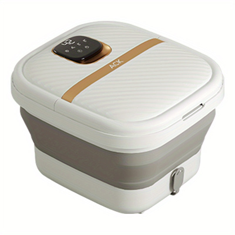 Foldable Portable Pedicure Foot Spa Bath Massager With Heat, Bubbles, Vibration And Red Light, Foot Spa Tub For Feet Mini Acupressure Massage Points Temperature Control
