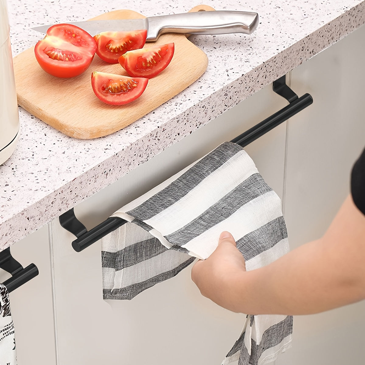 1pc Stainless Steel Kitchen Towel Rod