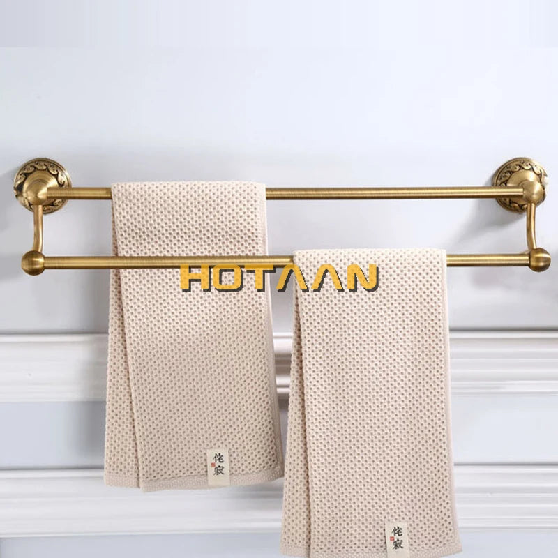 Antique Brass Bathroom Towel Holder (30/40/45/50/60cm)