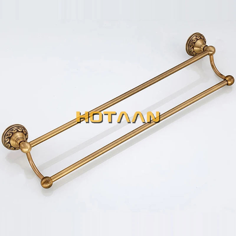 Antique Brass Bathroom Towel Holder (30/40/45/50/60cm)
