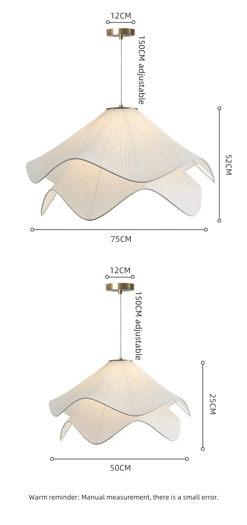 Nordic French Cloth Chandelier