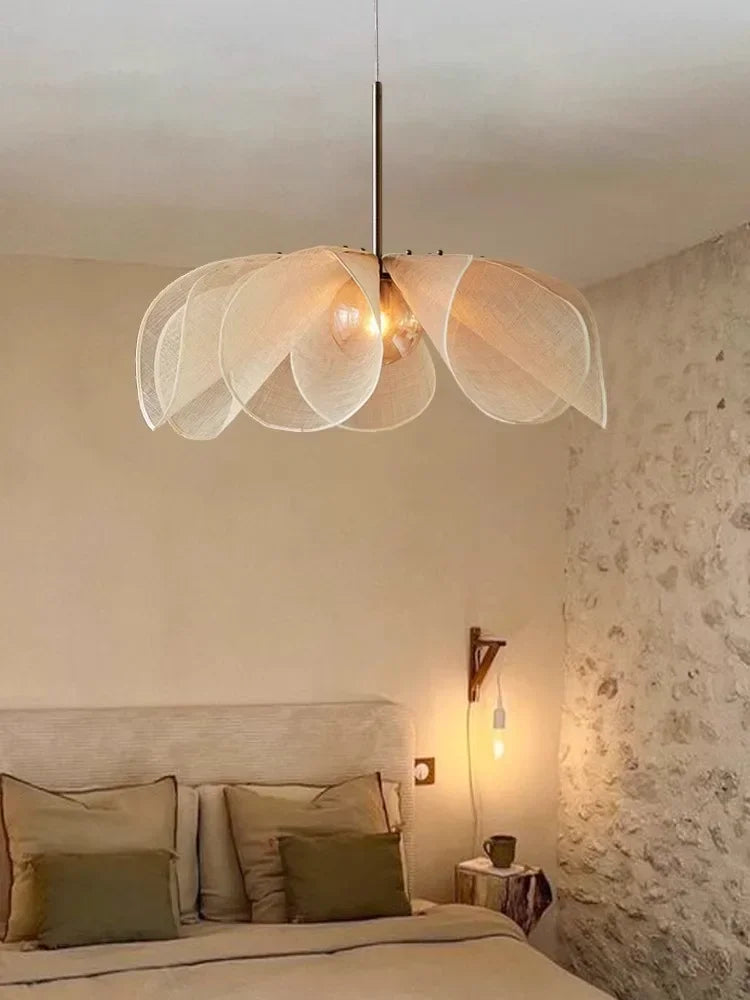 Nordic Fabric Flower Pendant Light