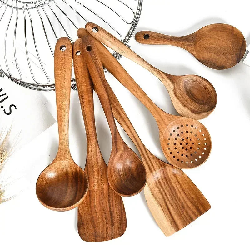 Thai Teak Wooden Spoons