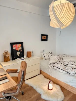 Modern Designer Wabi Sabi Fabric Hanging Lamp Luminaire