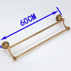 Antique Brass Bathroom Towel Holder (30/40/45/50/60cm)