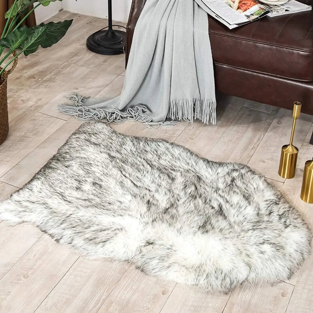 Soft Shaggy Faux Fur Rug Non-Slip Floor Mat