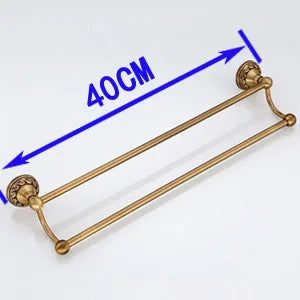 Antique Brass Bathroom Towel Holder (30/40/45/50/60cm)