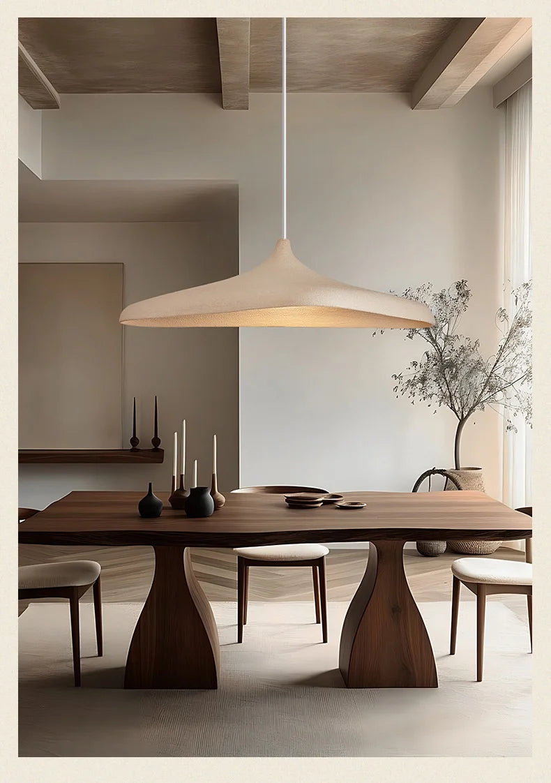 Japan Wabi Sabi Led Pendant Lights Dining Room Luxury E27 Ceiling Chandelier Home Decor Lamparas Simple Luminarias Hanging Lamp