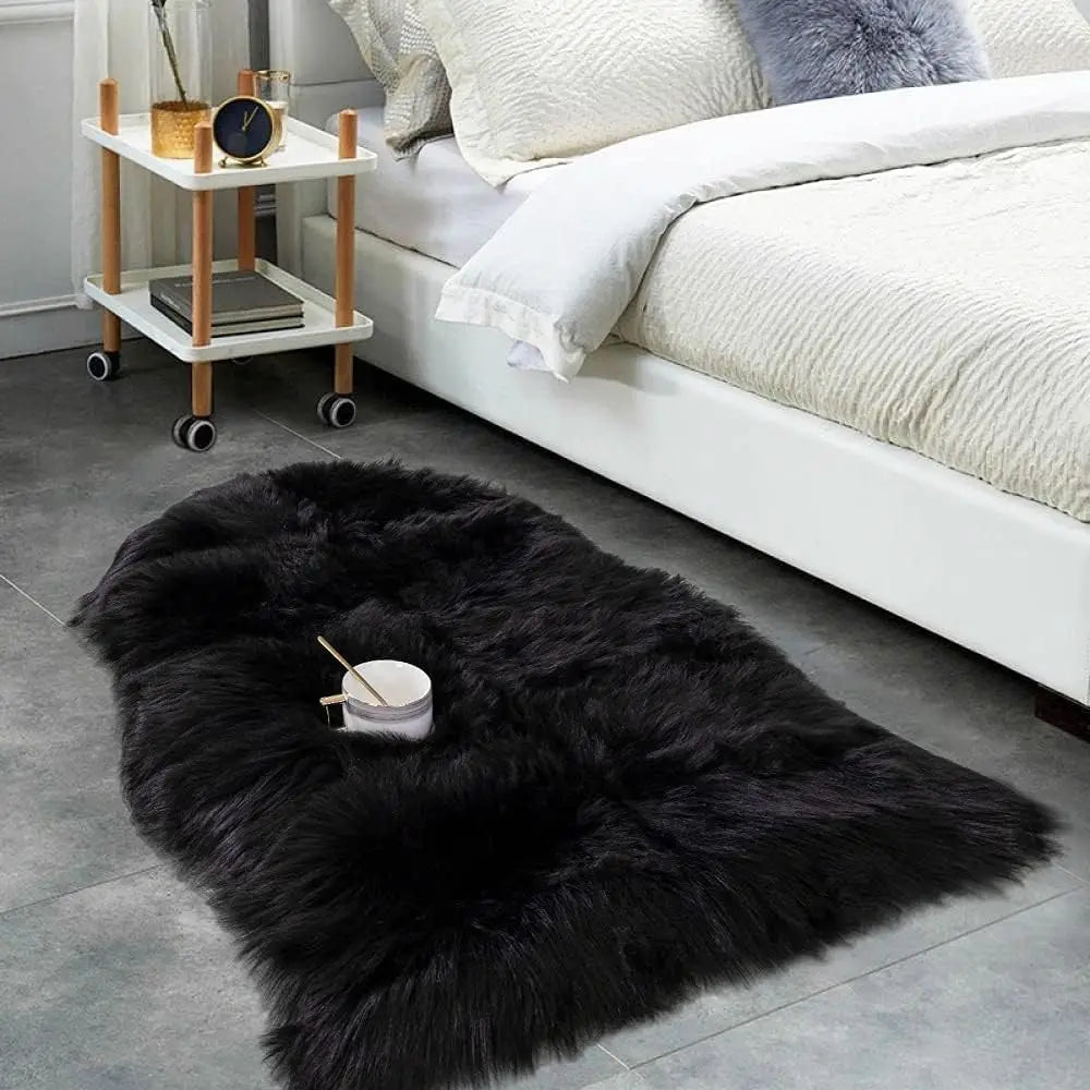 Soft Shaggy Faux Fur Rug Non-Slip Floor Mat