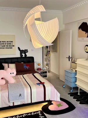 Modern Designer Wabi Sabi Fabric Hanging Lamp Luminaire