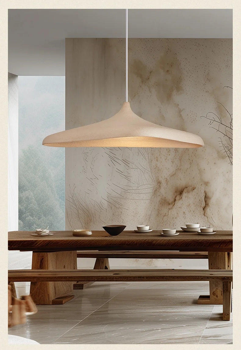 Japan Wabi Sabi Led Pendant Lights Dining Room Luxury E27 Ceiling Chandelier Home Decor Lamparas Simple Luminarias Hanging Lamp
