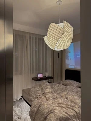 Modern Designer Wabi Sabi Fabric Hanging Lamp Luminaire