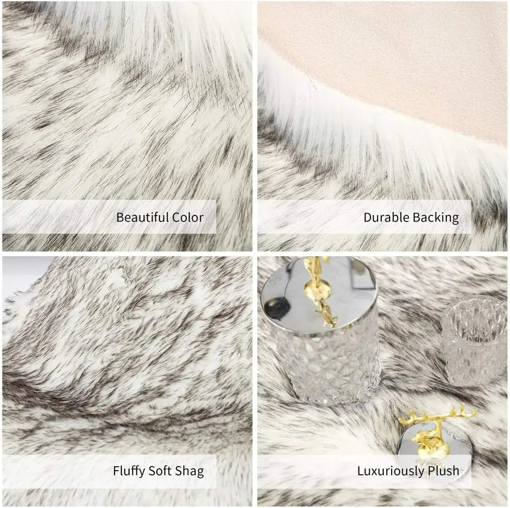 Soft Shaggy Faux Fur Rug Non-Slip Floor Mat