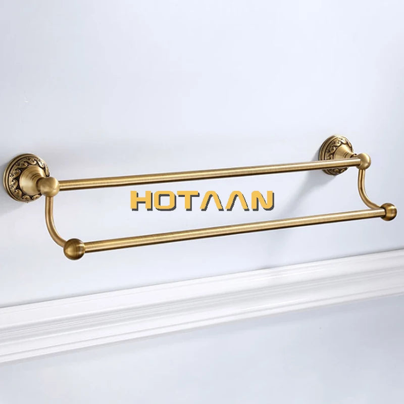 Antique Brass Bathroom Towel Holder (30/40/45/50/60cm)