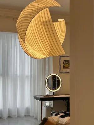 Modern Designer Wabi Sabi Fabric Hanging Lamp Luminaire