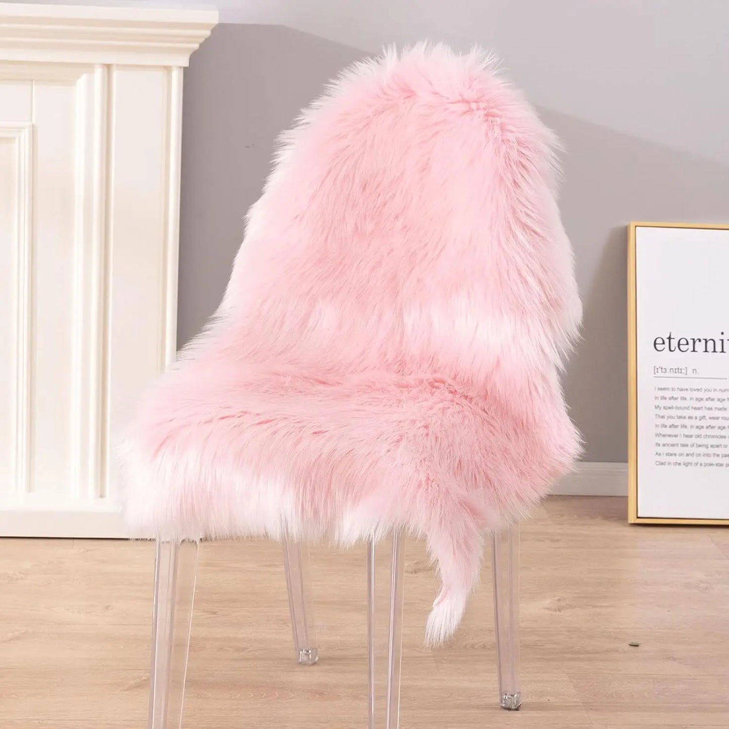 Soft Shaggy Faux Fur Rug Non-Slip Floor Mat