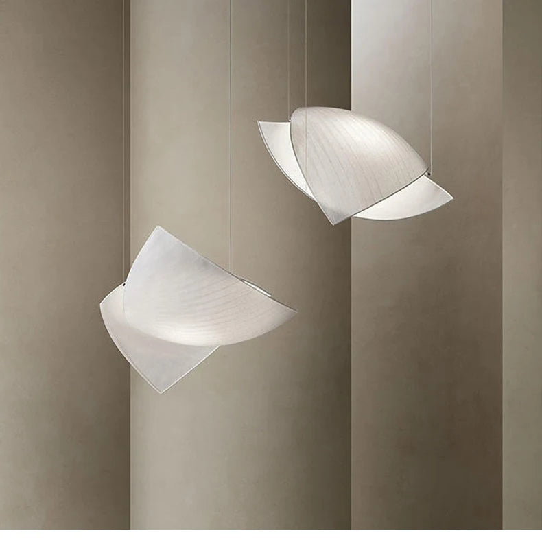 Modern Designer Wabi Sabi Fabric Hanging Lamp Luminaire