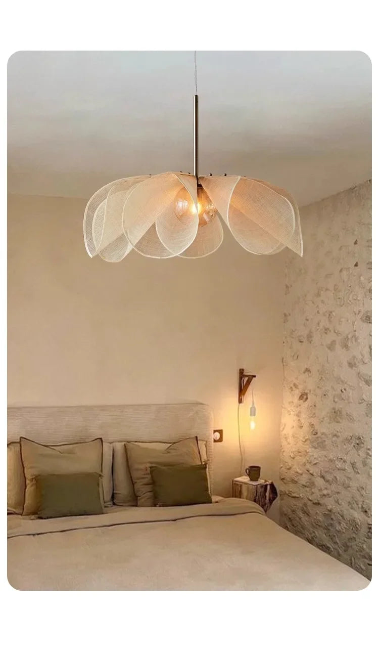 Nordic Fabric Flower Pendant Light