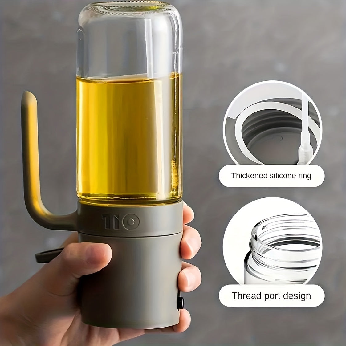1pc, 250ml 8.5oz Glass Oil Sprayer for Cooking, Olive Oil Sprayer