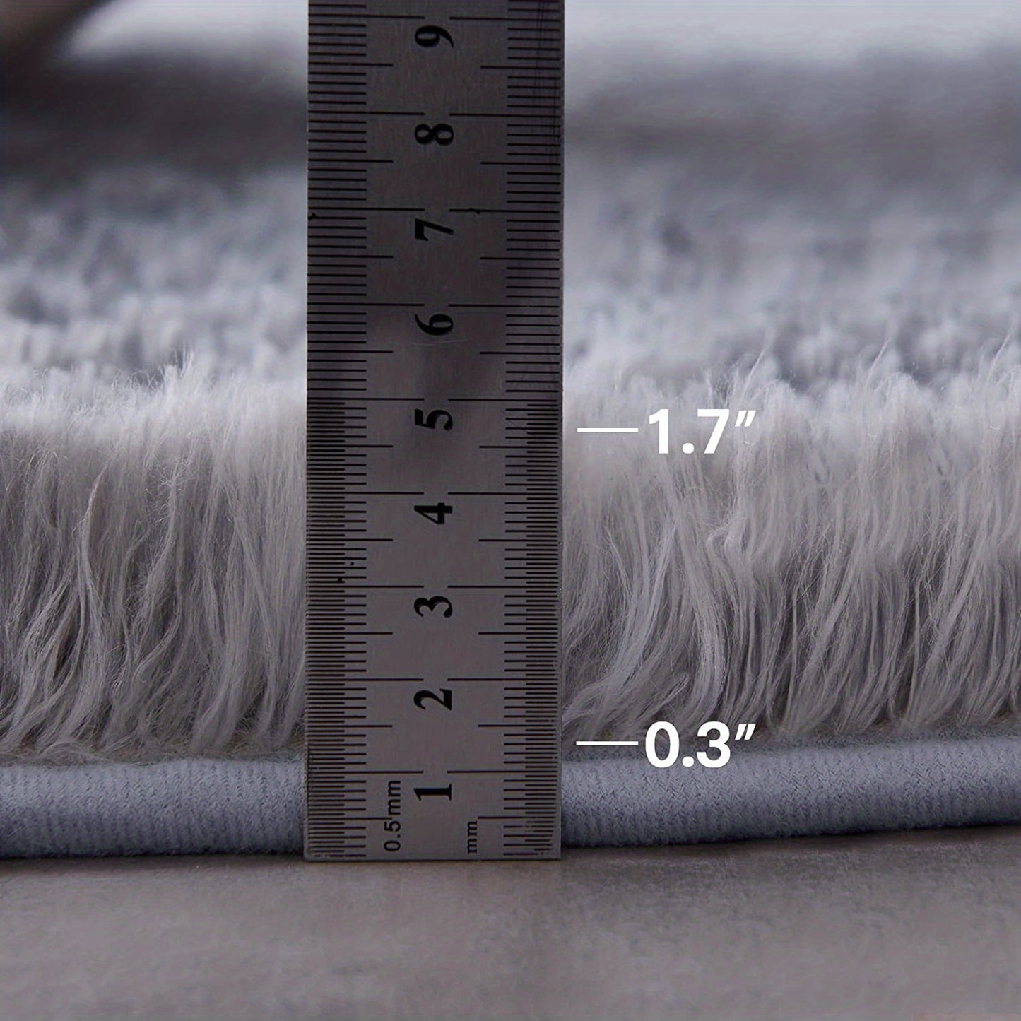 1pc, Soft and Fluffy Round Rug for Bedroom