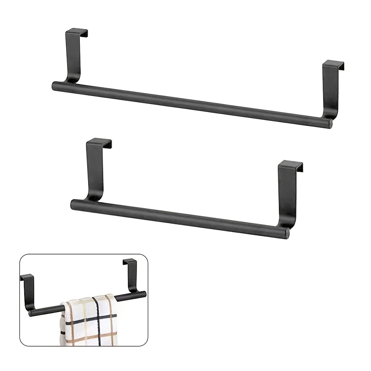 1pc Stainless Steel Kitchen Towel Rod