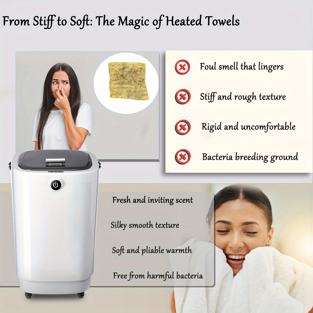 Towel Warmer 20L Extra-Large Capacity Towel Warmer Bucket Rapid Heating With 4 Timing Spa-Quality Comfort For Home