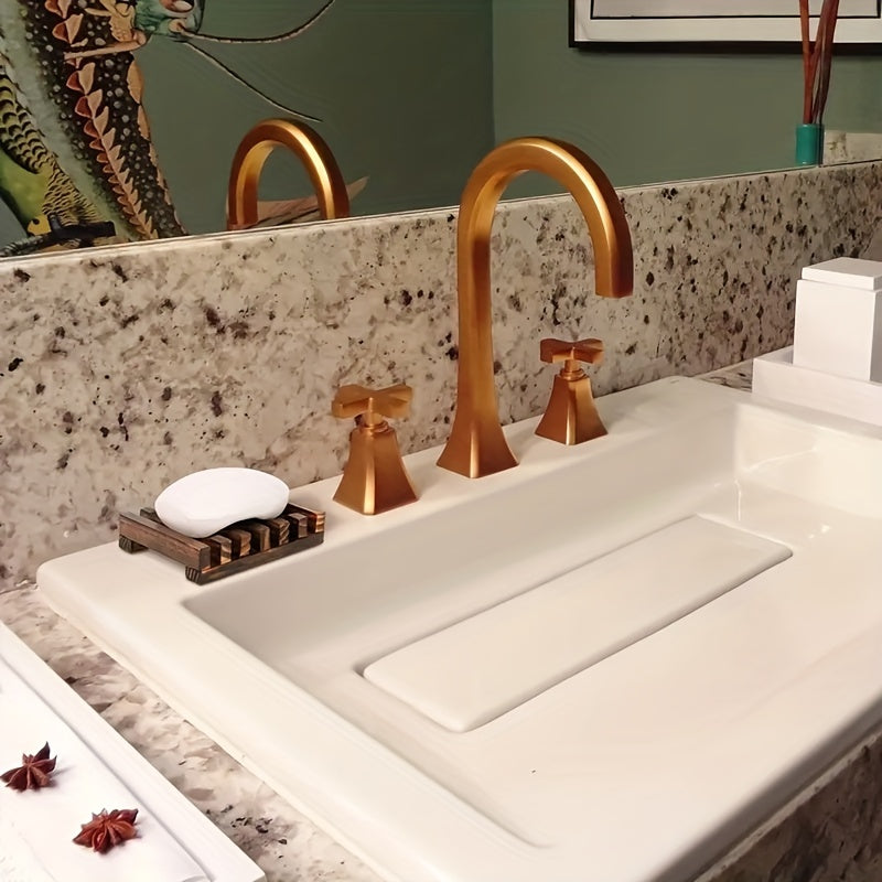 Sleek Self-Draining Wooden Soap Dish