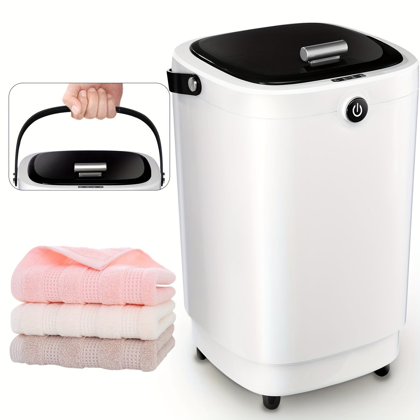 Towel Warmer 20L Extra-Large Capacity Towel Warmer Bucket Rapid Heating With 4 Timing Spa-Quality Comfort For Home