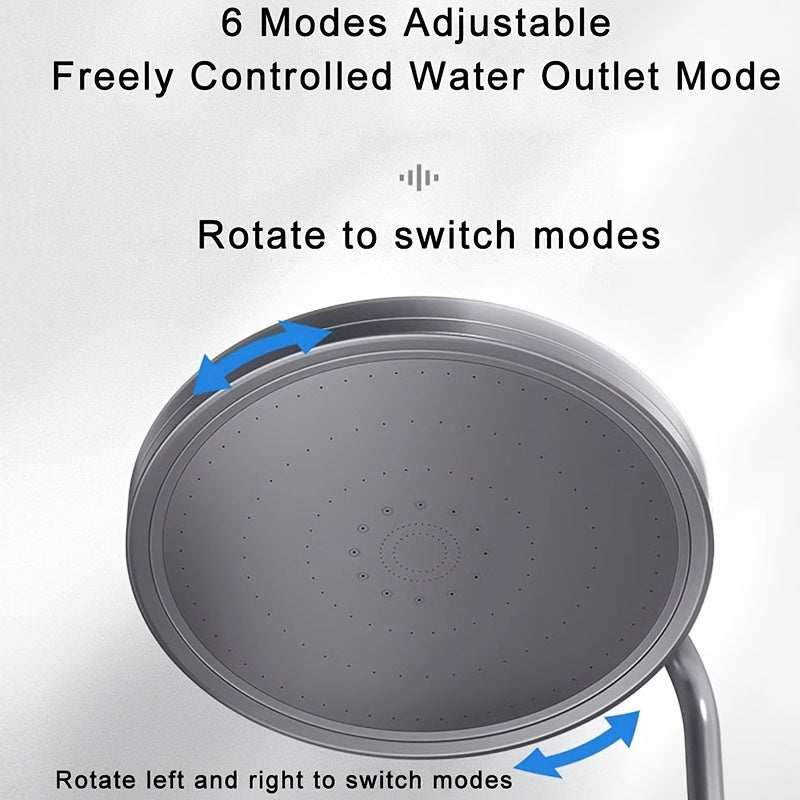 1pc Luxurious High-pressure Shower Head - Top Spray, Wide Coverage